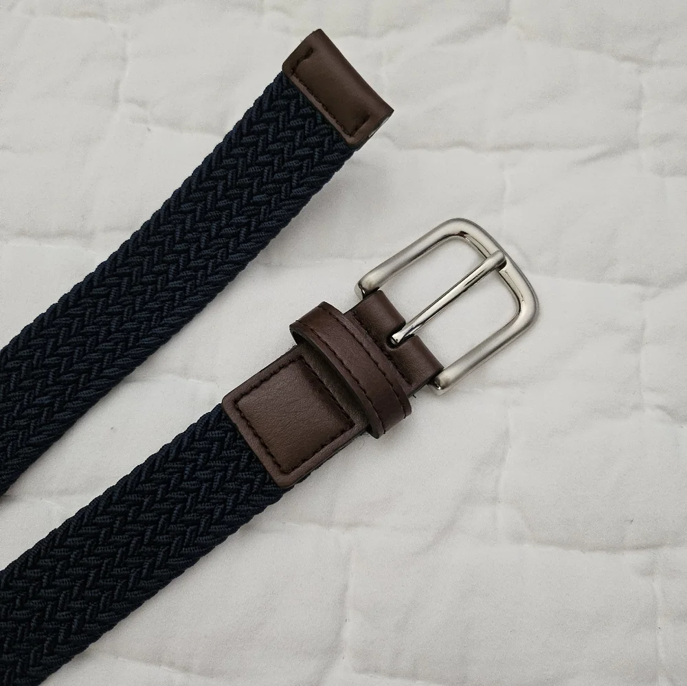 Crewcuts/JCrew Boys Navy Woven Belt XL